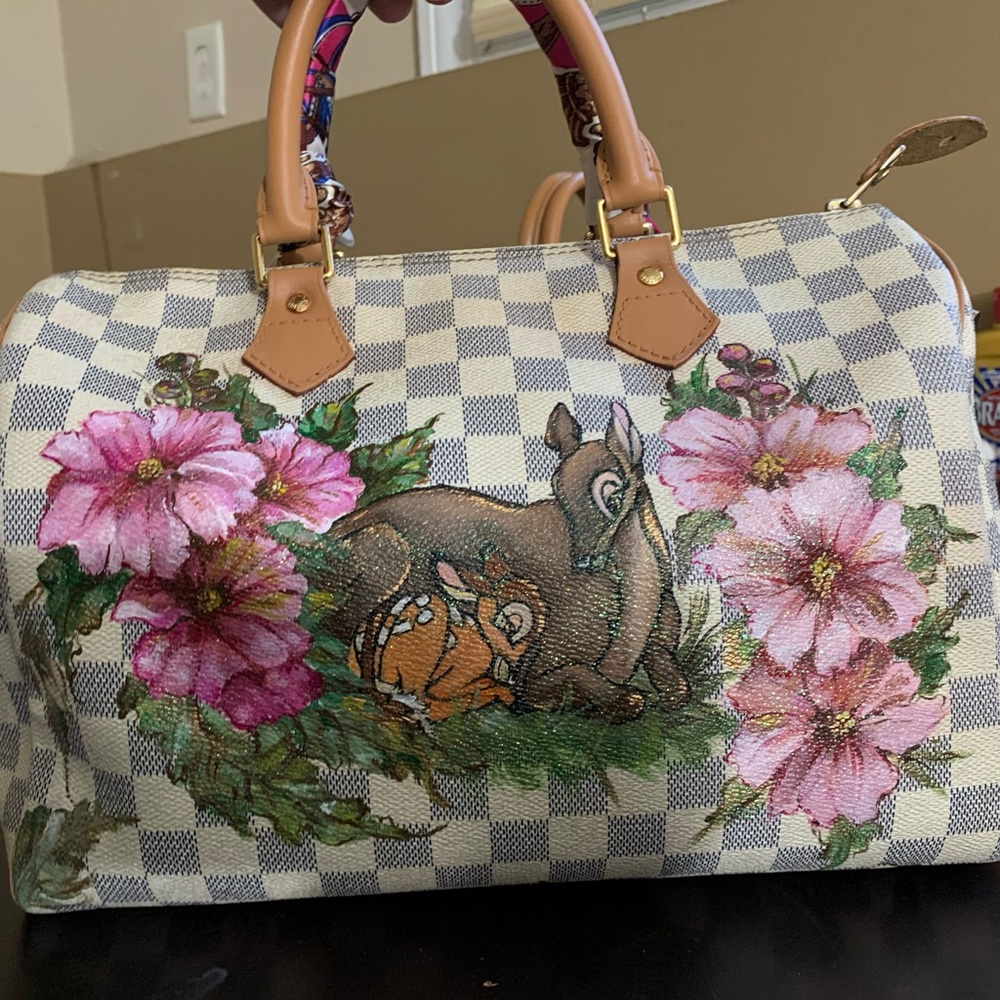Disney Louis Vuitton Damier Azur Speedy30
